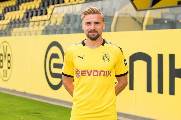 Marcel Schmelzer Borussia Dortmund 1 BL, portrait date 2019 2020 Team2