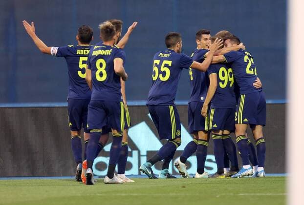 First leg of 3rd Qualifying Round of UEFA Champions League, GNK Dinamo - Ferencvarosi TC 06.08.2019., Maksimir Stadium, Zagreb, Croatia - First leg of 3rd Qualifying Round of UEFA Champions League, GNK Dinamo - Ferencvarosi TC. Dani Olmo.  MarkoxPrpic PIXSELL
