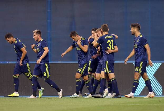 First leg of 3rd Qualifying Round of UEFA Champions League, GNK Dinamo - Ferencvarosi TC 06.08.2019., Maksimir Stadium, Zagreb, Croatia - First leg of 3rd Qualifying Round of UEFA Champions League, GNK Dinamo - Ferencvarosi TC. Dani Olmo.  MarkoxPrpic PIXSELL