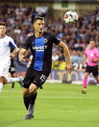 Matej Mitrovic defender of Club Brugge FOOTBALL : Club Bruges and FC Dynamo Kiev - Qualification - Ligue des Champions - 06 08 2019 PhotoNews Panoramic 