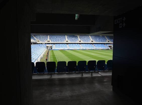 UEFA Europa League Third Qualifying Round First Leg, Tehelne Pole Stadium, Bratislava, Slovakia 7 8 2018 Slovan Bratislava vs Dundalk A view of Tehelne Pole Stadium ahead of the game A view of Tehelne Pole Stadium ahead of the game 7 8 2019  Copyright: x©INPHO CiaranxCulliganx DSC_6391