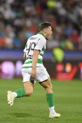 CLUJ-NAPOCA, ROMANIA: CFR CLUJ 1907 - CELTIC FC James Forrest of Celtic FC scores and celebrates during CFR Cluj 1907 vs Celtic FC, in UEFA Champions League 2019 2020, Third Qualifying Round, Dr. Constantin Radulescu Stadium, Cluj-Napoca, Romania, 07 August 2019 Copyright: xALEXxNICODIMx