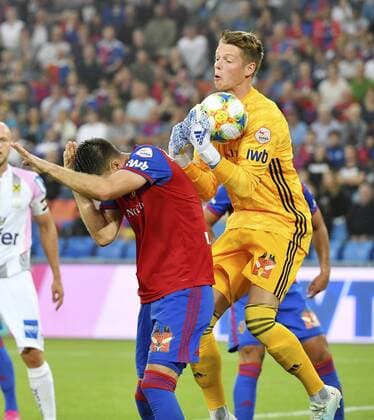 07 08 2019 Basel Football Men Season 2019 2020 Champions League Qualification FC Basel Linzer ASK In picture Jonas Omlin Torhueter FC Basel Single picture