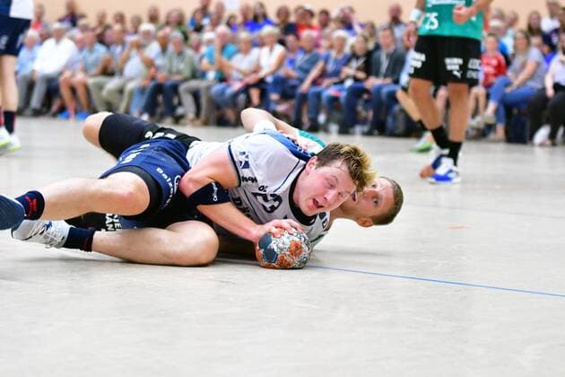 SG Flensburg Handewitt vs Skjern Handbold, Handball, Nospa Cup, Bundesliga, 07 08 19 Goeran Soegard Johannessen SG Flensburg Handewitt, 23 , Jonas Tidemand Skjern Handbold, 06 Copyright: xBEAUTIFULxSPORTS MarioxM.xKobergx