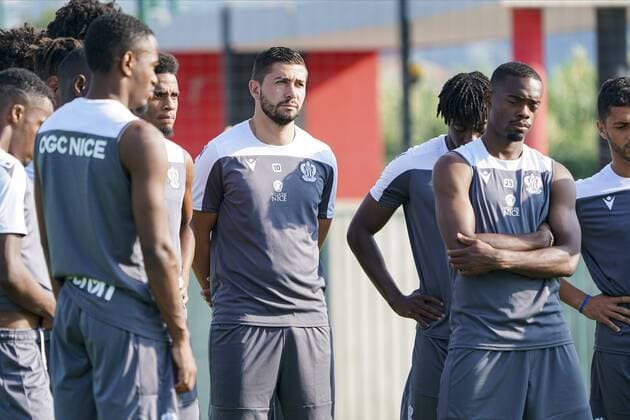 Mickael Le Bihan (OGC Nice) FOOTBALL : Entrainement OGC Nice - Nice - 08 08 2019 NorbertScanella PanoramiC 