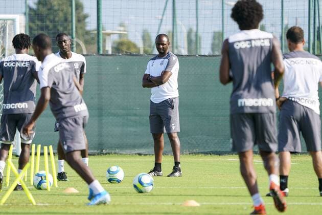 Patrick Vieira (entraineur de l OGC Nice) FOOTBALL : Entrainement OGC Nice - Nice - 08 08 2019 NorbertScanella PanoramiC 