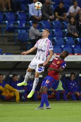 Reinhold Ranftl, Linz, re Afimico Pululu, FCB, FC Basel LASK, qualification Champions League, football, 07 08 2019
