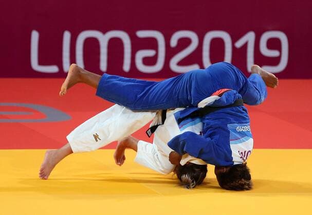 Bilder des Jahres 2019, Sport 08 August Sport Themen der Woche KW32 Sport Bilder des Tages PanAmericano Games Lima 2019 LIMA, LI - 08.08.2019: PANAMERICANO GAMES LIMA 2019 - Women& 39;s 52kg Judo - Larissa Pimenta from Brazil faces Diana de Jesus of the Dominican Republic for the quarterfinaf the Women&men& 39;s 201kg Pan Judo Lima 2019, at the Lima Convention Center on Thursday 08. (Photo: Rodolfo Buhrer La Imagem Fotoarena) x1775785x  RodolfoxBuhrer