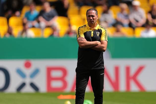 Aachen, Germany, 10 08 2019, DFB Cup, Round 1, Alemannia Aachen Bayer 04 Leverkusen, Coach Fuat Kilic Aachen watching Aachen Tivoli North Rhine Westphalia Germany eu images 09 542 004932 eu-images-542 DFB REGULATIONS PROHIBIT ANY USE OF PHOTOGRAPHS AS IMAGE SEQUENCES AND OR QUASI-VIDEO.