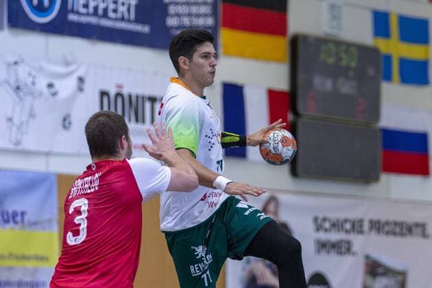HSG Wetzlar vs. National Team Russia, 11 International Heide Cup 2019, Schneverdingen 10 08 19 Stefan Cavor HSG Wetzlar, 77 vs. Dimitrii Santalov Russian National Team, 03 Copyright: xBEAUTIFULxSPORTS MarioxM.xKobergx