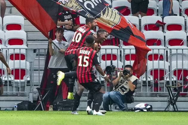 but - joie - Christophe Herelle (OGC Nice) FOOTBALL : OGC Nice vs Amiens SC - Nice - 10 08 2019 NorbertScanella PanoramiC 