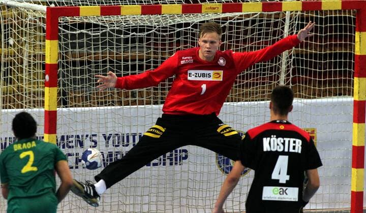 10.08.2019 Skopje(North Macedonia) Germany-Brazil Vlll IHF men s handball Youth U19 Under19 World Championship, WM, Weltmeisterschaft Johannes Jepsen Germany : 