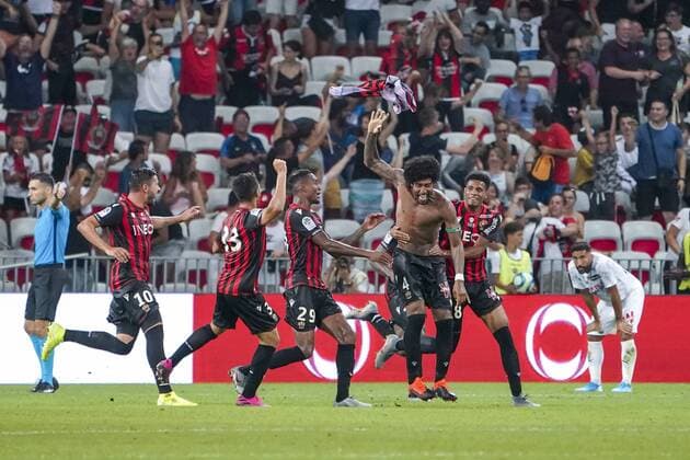 joie - Dante (OGC Nice) FOOTBALL : OGC Nice vs Amiens SC - Nice - 10 08 2019 NorbertScanella PanoramiC 
