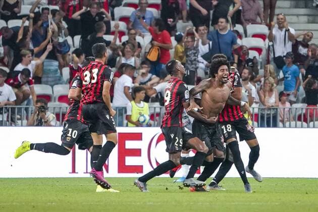 joie - Dante (OGC Nice) FOOTBALL : OGC Nice vs Amiens SC - Nice - 10 08 2019 NorbertScanella PanoramiC 