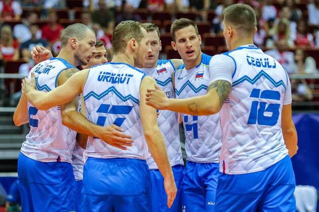 Gdansk, 10.08.2019 Siatkowka Kwalifikacje do igrzysk olimpijskich Tokio 2020 grupa D Mecz Slowenia - Tunezja --- FIVB volleyball mens olympic qualifications Tokyo 2020 pool D game Slovenia - Tunisia NZ Jan Kozamernik Fot. Grzegorz Jedrzejewski 058sport.pl NEWSPIX.PL --- Newspix.pl FRANCE OUT!  slovenia-tunisia-20190810_0012_J