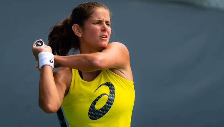 August 10, 2019, Cincinnati, USA: Julia Goerges of Germany during practice at the 2019 Western & Southern Open WTA, Tennis Damen Premier Tennis 5 Tournament Western & Southern Open 2019, Tennis, Cincinnati, United States, Aug 10 - ZUMAa181 20190810_zaa_a181_207 Copyright: xAFP7x