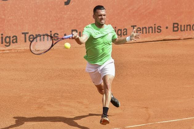 GER, Tennis Point Bundesliga, 1BL, Badwerk Gladbacher HTC 1 vs TK GW Mannheim 1 11 08 2019, An den Holter Sportstätten, Moenchengladbach, GER, Tennis Point Bundesliga, 1BL, Badwerk Gladbacher HTC 1 vs TK GW Mannheim 1, pictured Tobias Kamke GER TK GW Mannheim 1 nph Mauelshagen nph00321