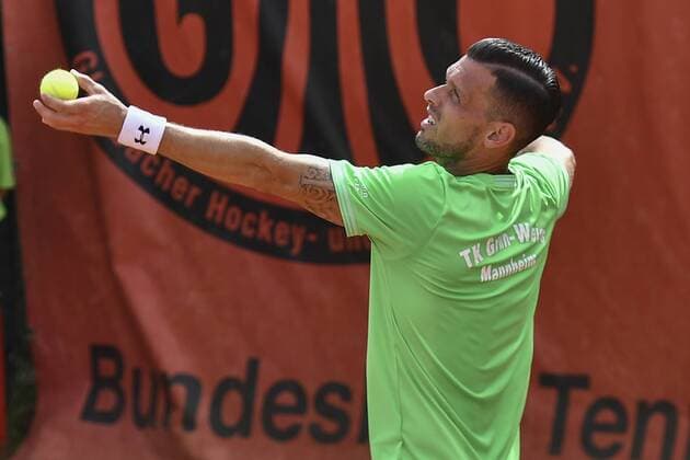 GER, Tennis Point Bundesliga, 1BL, Badwerk Gladbacher HTC 1 vs TK GW Mannheim 1 11 08 2019, An den Holter Sportstätten, Moenchengladbach, GER, Tennis Point Bundesliga, 1BL, Badwerk Gladbacher HTC 1 vs TK GW Mannheim 1, pictured Tobias Kamke GER TK GW Mannheim 1 nph Mauelshagen nph00321