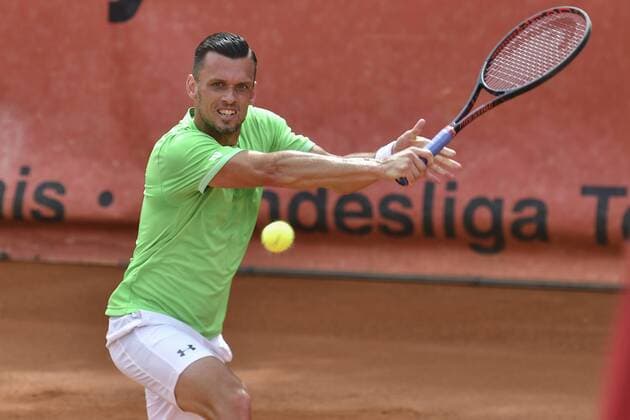 GER, Tennis Point Bundesliga, 1BL, Badwerk Gladbacher HTC 1 vs TK GW Mannheim 1 11 08 2019, An den Holter Sportstätten, Moenchengladbach, GER, Tennis Point Bundesliga, 1BL, Badwerk Gladbacher HTC 1 vs TK GW Mannheim 1, pictured Tobias Kamke GER TK GW Mannheim 1 nph Mauelshagen nph00321