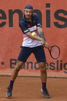 GER, Tennis Point Bundesliga, 1BL, Badwerk Gladbacher HTC 1 vs TK GW Mannheim 1 11 08 2019, An den Holter Sportstätten, Moenchengladbach, GER, Tennis Point Bundesliga, 1BL, Badwerk Gladbacher HTC 1 vs TK GW Mannheim 1, in picture Andrej Martin SVK Badwerk Gladbacher HTC 1 nph Mauelshagen nph00321