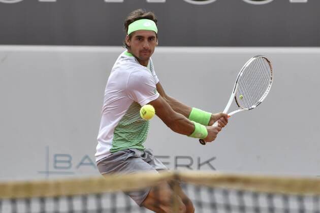 GER, Tennis Point Bundesliga, 1BL, Badwerk Gladbacher HTC 1 vs. TK GW Mannheim 1 11 08 2019, An den Holter Sportstätten, Moenchengladbach, GER, Tennis Point Bundesliga, 1BL, Badwerk Gladbacher HTC 1 vs. TK GW Mannheim 1, pictured Manuel Pena Lopez ARG TK GW Mannheim 1 nph Mauelshagen nph00321