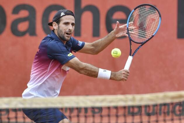 GER, Tennis Point Bundesliga, 1BL, Badwerk Gladbacher HTC 1 vs TK GW Mannheim 1 11 08 2019, An den Holter Sportstätten, Moenchengladbach, GER, Tennis Point Bundesliga, 1BL, Badwerk Gladbacher HTC 1 vs TK GW Mannheim 1, in picture Adrian Menendez ESP Badwerk Gladbacher HTC 1 nph Mauelshagen nph00321