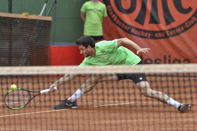GER, Tennis Point Bundesliga, 1BL, Badwerk Gladbacher HTC 1 vs. TK GW Mannheim 1 11 08 2019, An den Holter Sportstätten, Moenchengladbach, GER, Tennis Point Bundesliga, 1BL, Badwerk Gladbacher HTC 1 vs. TK GW Mannheim 1, pictured Pedro Martinez Portero ESP TK GW Mannheim 1 nph Mauelshagen nph00321