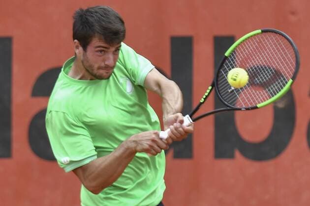 GER, Tennis Point Bundesliga, 1BL, Badwerk Gladbacher HTC 1 vs. TK GW Mannheim 1 11 08 2019, An den Holter Sportstätten, Moenchengladbach, GER, Tennis Point Bundesliga, 1BL, Badwerk Gladbacher HTC 1 vs. TK GW Mannheim 1, pictured Pedro Martinez Portero ESP TK GW Mannheim 1 nph Mauelshagen nph00321