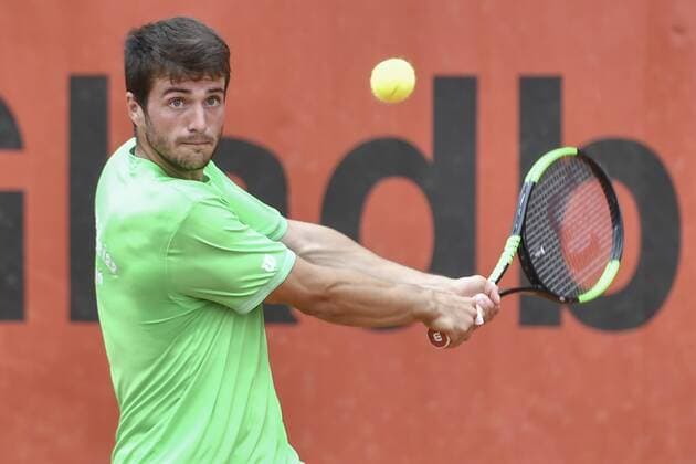 GER, Tennis Point Bundesliga, 1BL, Badwerk Gladbacher HTC 1 vs. TK GW Mannheim 1 11 08 2019, An den Holter Sportstätten, Moenchengladbach, GER, Tennis Point Bundesliga, 1BL, Badwerk Gladbacher HTC 1 vs. TK GW Mannheim 1, pictured Pedro Martinez Portero ESP TK GW Mannheim 1 nph Mauelshagen nph00321