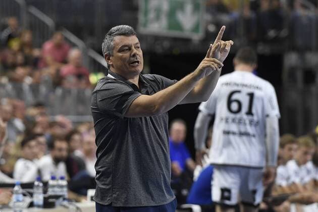 Handball THW Kiel vs. FC Barcelona on 11 08 2019 at the Lanxess Arena in Cologne Barcelona coach Xavi Pascual Fuertes WD