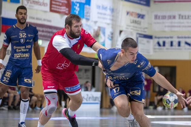 St Raphael Var vs National Team Russia, 11 International Heide Cup 2019, Schneverdingen 11 08 19 Aleksa Kolakovic St Raphael Var, 17 vs Aleksandr Kotov Russian National Team, 47 Copyright: xBEAUTIFULxSPORTS MarioxM.xKobergx
