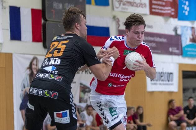 IFK Kristianstad vs Handball Sport Verein Hamburg, 11 International Heide Cup 2019, Schneverdingen 11 08 19 Leif Tissier HSV Hamburg, 07 against Ludwig Jurmala Astroem IFK Kristianstad, 25 Copyright: xBEAUTIFULxSPORTS MarioxM.xKobergx