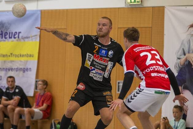 IFK Kristianstad vs Handball Sport Verein Hamburg, 11 International Heide Cup 2019, Schneverdingen 11 08 19 Emil Hansson IFK Kristianstad, 02 against Jan Forstbauer HSV Hamburg, 23 Copyright: xBEAUTIFULxSPORTS MarioxM.xKobergx