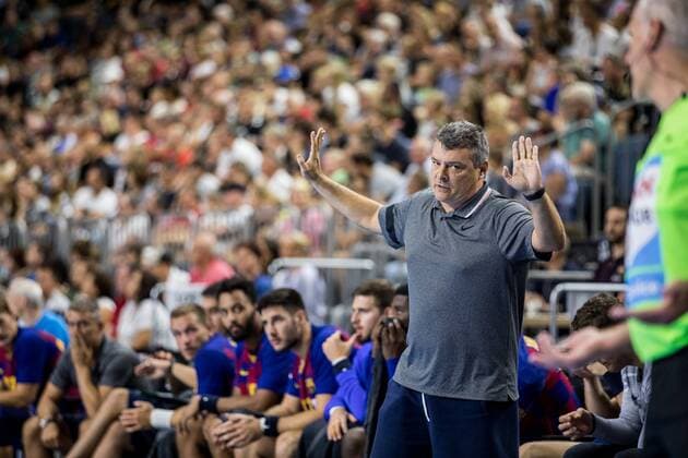 Heroes of Handball 2019 THW Kiel FC Barcelona FC Barcelona Headcoach Xavi Pascual Fuertes Heroes of Handball 2019 THW Kiel FC Barcelona Koeln, Lanxessarena Copyright: xBEAUTIFULxSPORTS Wunderlx