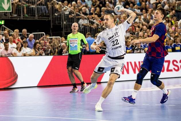 Heroes of Handball 2019 THW Kiel FC Barcelona Ole Rahmel 22, THW Kiel Heroes of Handball 2019 THW Kiel FC Barcelona Koeln, Lanxessarena Copyright: xBEAUTIFULxSPORTS Wunderlx