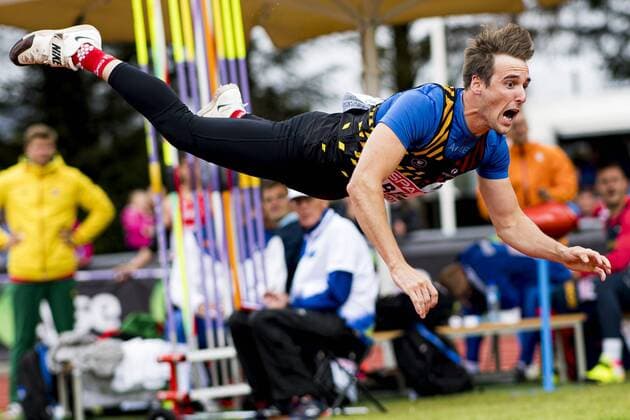 Bilder des Jahres 2019, Sport 08 August Sport Themen der Woche KW32 Sport Bilder des Tages Timothy Herman pictured in action during the javelin throw event on day three of the European Athletics Team Championships First League, Sunday 11 August 2019 in Sandnes, Norway. JASPERxJACOBS  x05642026x