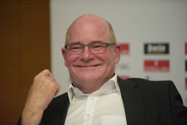 12.08.2019 GER, Frankfurt am Main, Frauenfussball, PK zum Auftakt der FLYERALARM Frauen-Bundesliga Bild zeigt: Siegfried Dietrich (Manager 1. FFC Frankfurt) *** 12 08 2019 GER, Frankfurt am Main, Womens football, PK at the start of the FLYERALARM Womens Bundesliga Picture shows Siegfried Dietrich Manager 1 FFC Frankfurt