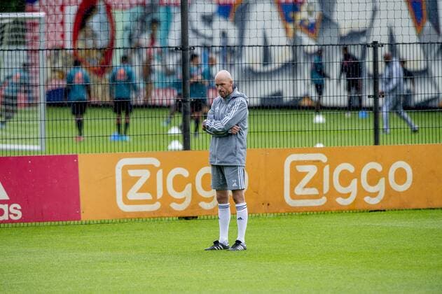 12-08-2019 VOETBAL: TRAINING AJAX: AMSTERDAM Erik ten Hag, trainer Ajax Foto: SCS Michel Utrecht xVIxVIxImagesx xSoenarxChamidxsportfotografiexIVx 200919818
