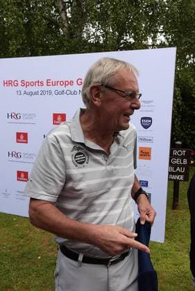 13 08 2019 Frankfurt am Main Sports legends golf for child protection at the HRG Sports Europe GolfTrophy Presenter Jörg Peter Wontorra