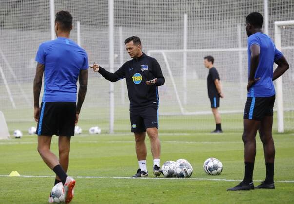 Berlin, Sportpark, GER, 1 FBL, Hertha BSC, Season 2019 2020, Training, Photo Ante Covic, Chief Trainer