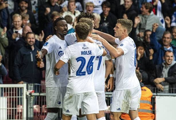 Dame N Doye 14, FC Copenhagen, cheers for 1 1 during the Champions League qualifier between FC Koebenhavn and Roede Stjerne i Parken on Tuesday, August 13, 2019, Copenhagen Denmark,  Copyright: AndersxKjaerbyex-xRitzauxScanpix AndersxKjaerbyex COP101 spdk20190813-205320-L