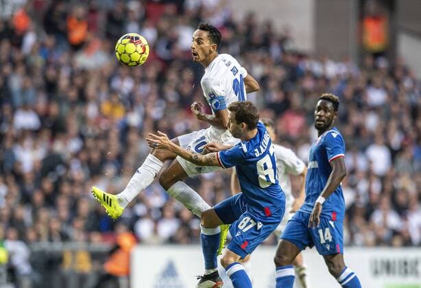 Carlos Zeca 10, FC Copenhagen and Jose Canas 87, Roede Sterne during the match in the Champions League qualifier between FC Koebenhavn and Roede Sterne in the Park on Tuesday, August 13, 2019, Copenhagen Denmark,  Copyright: AndersxKjaerbyex-xRitzauxScanpix AndersxKjaerbyex COP101 spdk20190813-205905-L