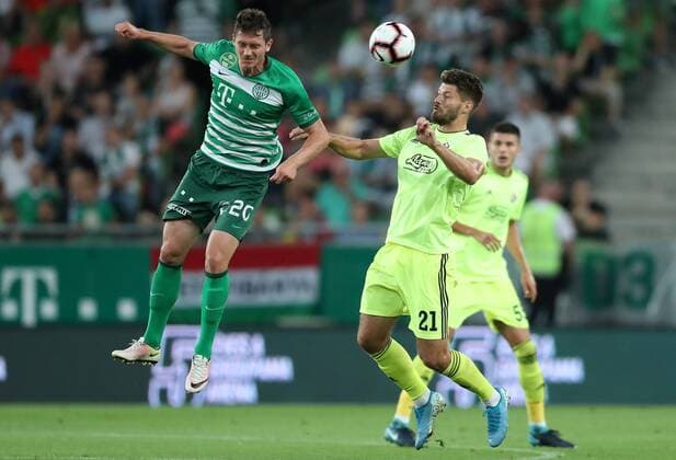 UEFA Champions League - Third qualifying round, 2nd leg - Ferencvarosi TC vs GNK Dinamo 13.08.2019., Budapest, Hungary - 2nd leg of Third qualifying round of UEFA Champions League between Ferencvarosi TC and GNK Dinamo at Groupama Arena in Budapest, Hungary. Nikolai Signevich, Bruno Petkovic  SlavkoxMidzor PIXSELL