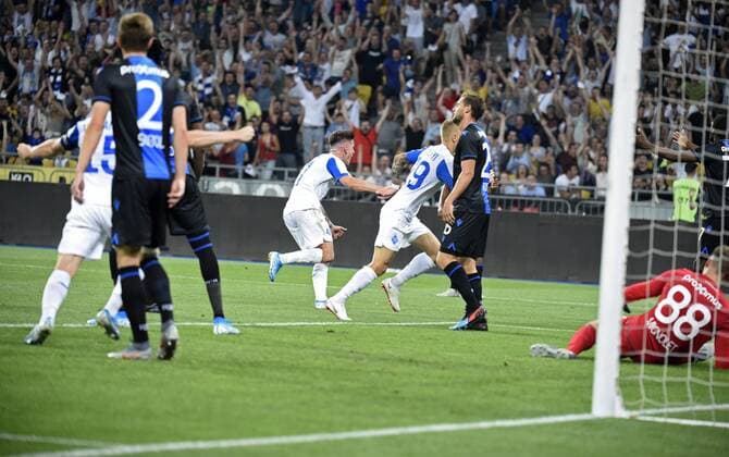 Kyiv - AUGUST 13 : pictured during UEFA Champions League Third qualifying round, 2st leg match between Club Brugge and FC Dynamo Kiev at Olympic Stadium in Kiev on August 13, 2019 in Kiev , Ukraine, 12 08 2019 FOOTBALL : FC Dynamo Kiev v Club Bruges KV - Champions League - 13 08 2019 PhotoNews Panoramic 