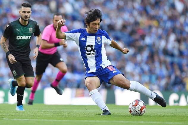 Shoya Nakajima (Porto), August 13, 2019 - Football Soccer : UEFA Champions League third qualifying round 2nd leg match between FC Porto 2-3 FC Krasnodar at Estadio do Dragao in Porto, Portugal. Noxthirdxpartyxsales  (109672418)