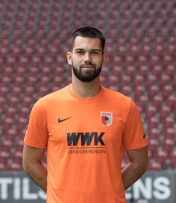 Tomas Koubek goalkeeper FC Augsburg 1907 1 BL, portrait date 2019 2020,