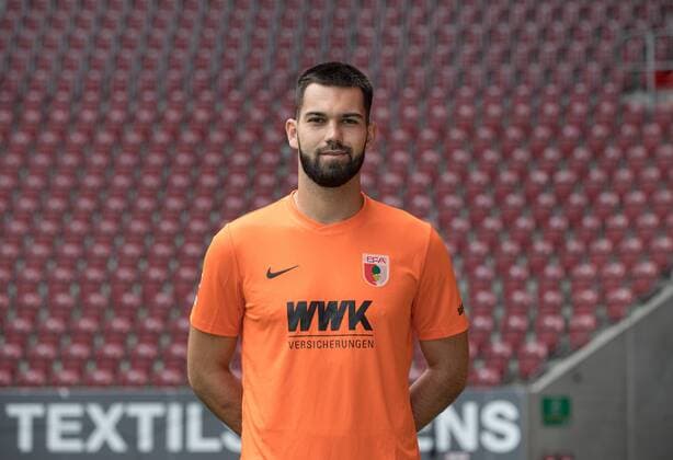 Tomas Koubek goalkeeper FC Augsburg 1907 1 BL, portrait date 2019 2020,