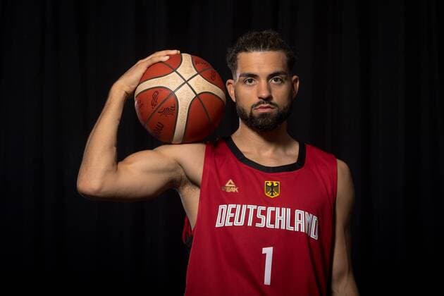 Basketball Trier 08 08 2019 German Basketball Federation DBB National Team Men Men Team Germany for the World Championship 2019 Joshiko Saibou Germany, No 01