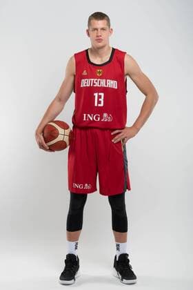 Basketball Trier 08 08 2019 German Basketball Federation DBB National Team Men Men Team Germany for the World Championship 2019 Moritz Wagner Germany, No 13
