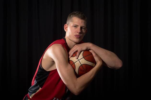Basketball Trier 08 08 2019 German Basketball Federation DBB National Team Men Men Team Germany for the World Championship 2019 Moritz Wagner Germany, No 13